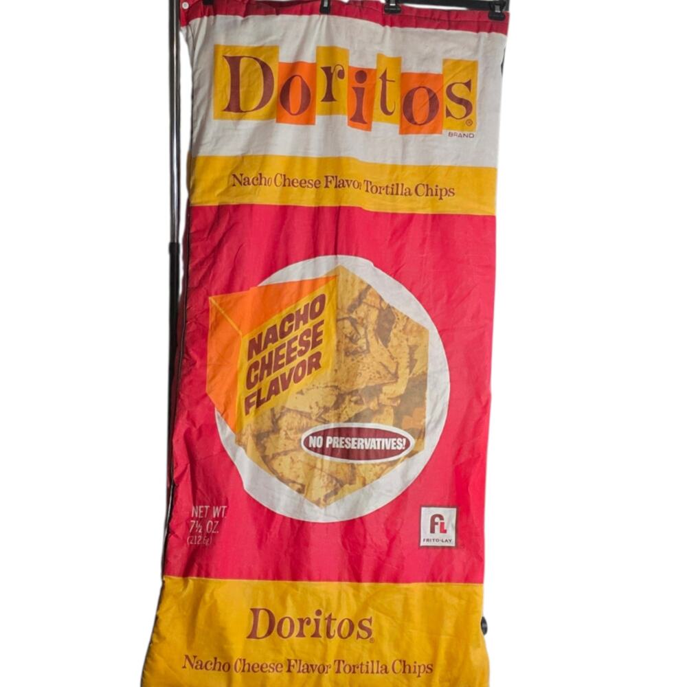 Vintage 1980s Doritos Frito-Lay Promo Sleeping Bag Wenzel Nacho Cheese Graphic - Picture 2 of 15